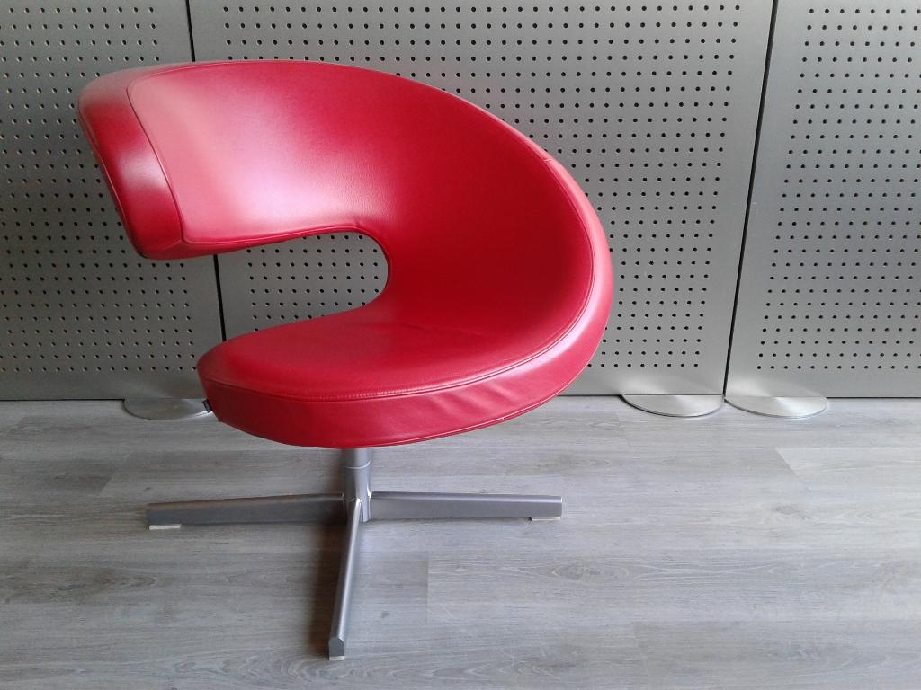 Variér (Stokke) Peel Club (Rood Leder), Heel Mooi!, Ophalen, 75 tot 100 cm, Zo goed als nieuw, Variér