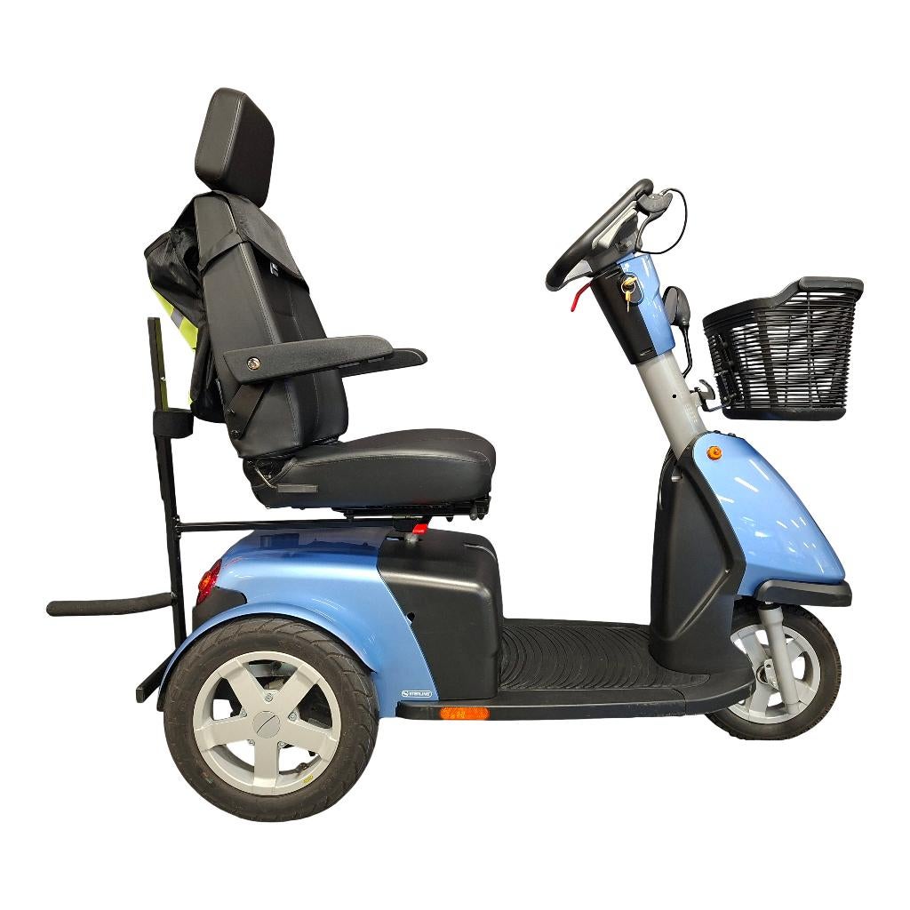 3-wiel Scootmobiel Sterling Trophy 6 blauw - 16834557, Diversen, Brommobielen en Scootmobielen, Gebruikt, Sterling, 36 t/m 45 km