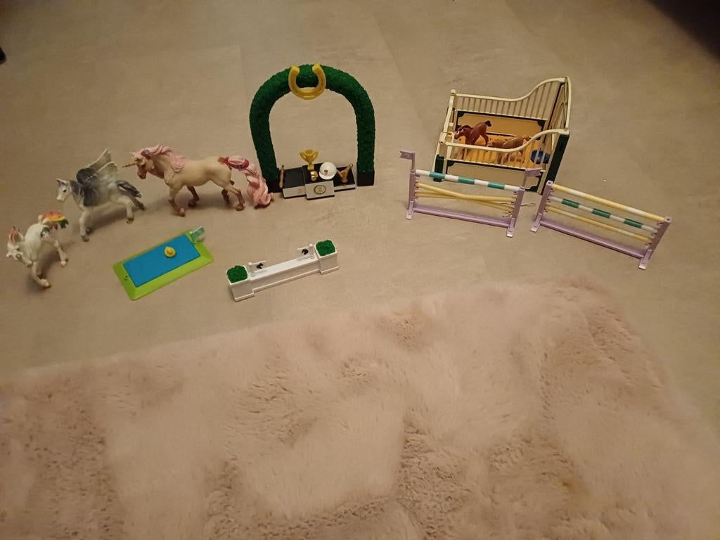 Springset paarden Schleich, Ophalen of Verzenden, Zo goed als nieuw