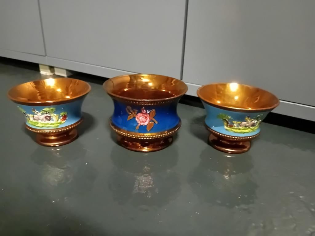 Set van 3 goudstenen kastkommen, Antiek en Kunst, Ophalen of Verzenden