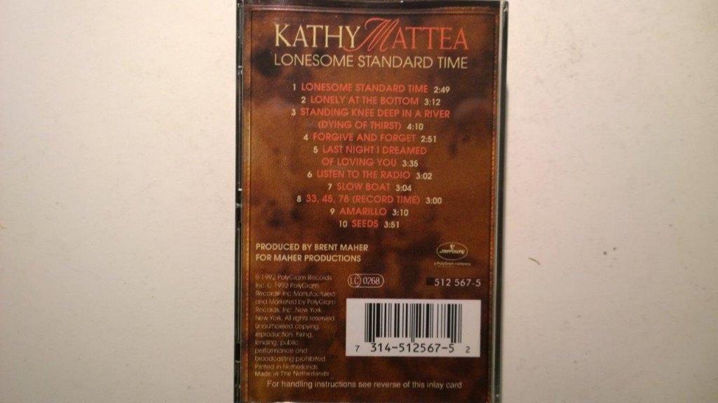 Kathy Mattea - Lonesome Standard Time (DCC), Cd's en Dvd's, Cassettebandjes, Luiksingel 25 1066JH Amsterdam, Sales@cddealer.nl