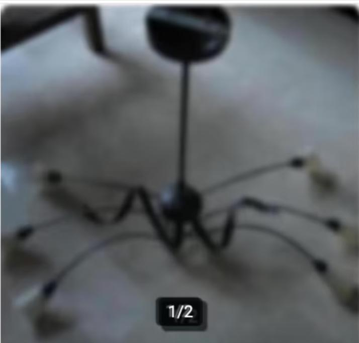 Plafondlamp met 6 lampjes, Ophalen of Verzenden, Zo goed als nieuw, Glas