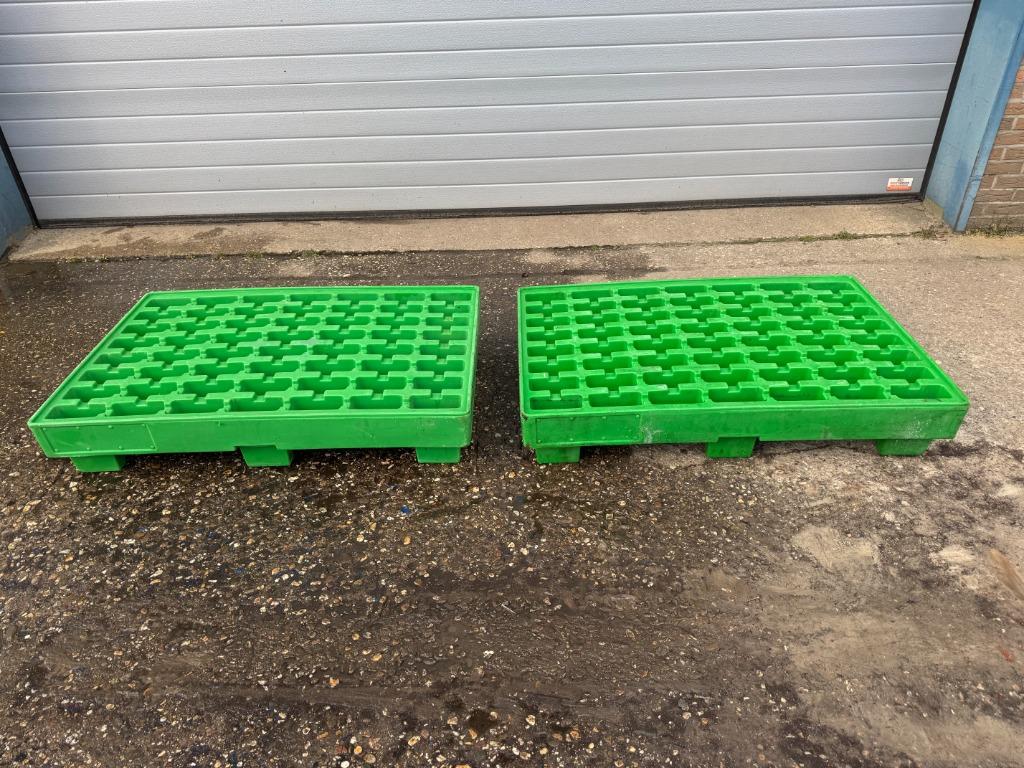 Kunststof lekbak opvangbak milieubak chemiebak Rétenpal, Ophalen, Gebruikt