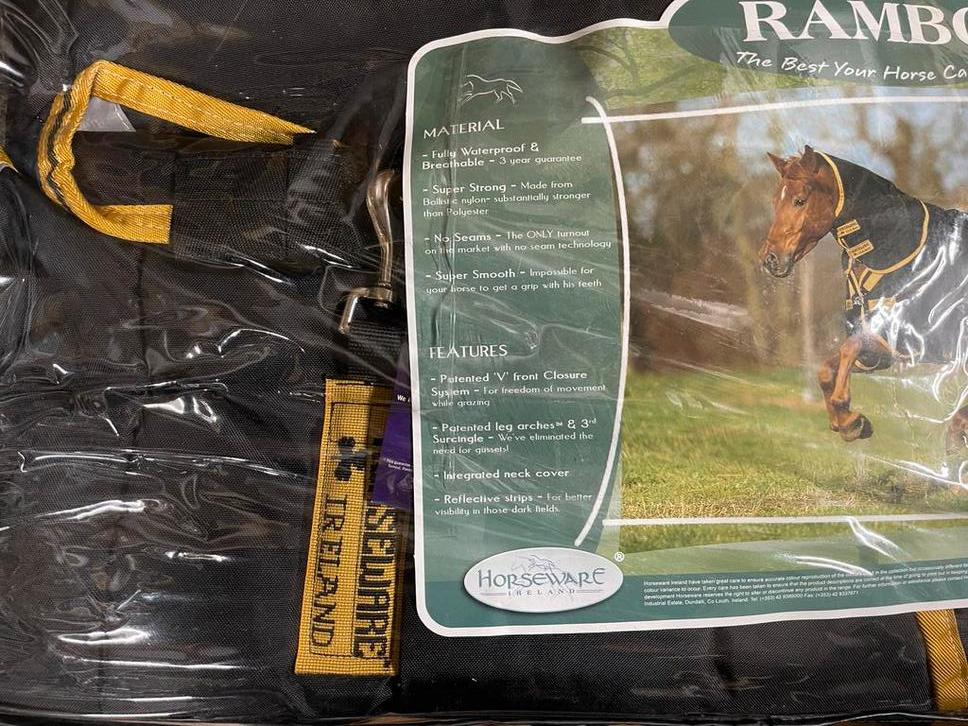 Nieuw Horseware Rambo Supreme Heavy 6’3-140 winterdeken 420g, Dieren en Toebehoren, Ophalen of Verzenden, Nieuw, Deken