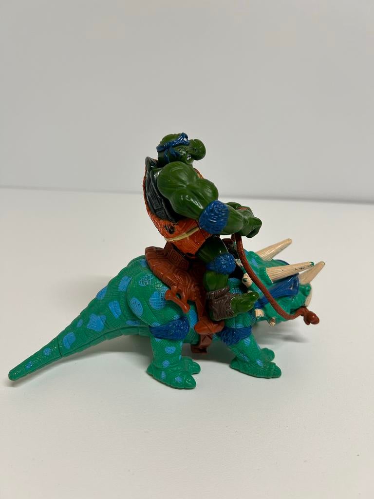TMNT Dingy Dino 1992 Caveman Leonardo, Ophalen of Verzenden, Gebruikt, Jongen of Meisje