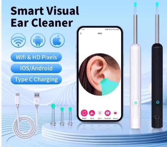 3-in-1 Otoscoop - Slimme visuele oorreiniger, Diversen, Ophalen of Verzenden, Nieuw