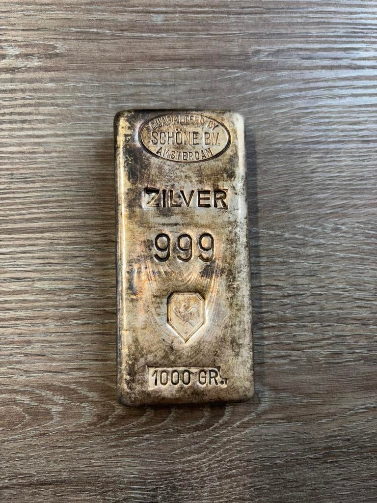 Schone 1kg zilver baar - zilver baren, Postzegels en Munten, Edelmetalen en Baren, Ophalen of Verzenden, Zilver