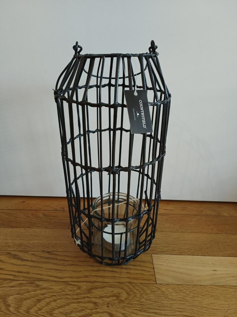 Kaars kandelaar, Kunststof, 25 tot 50 cm, Zwart, Nieuw