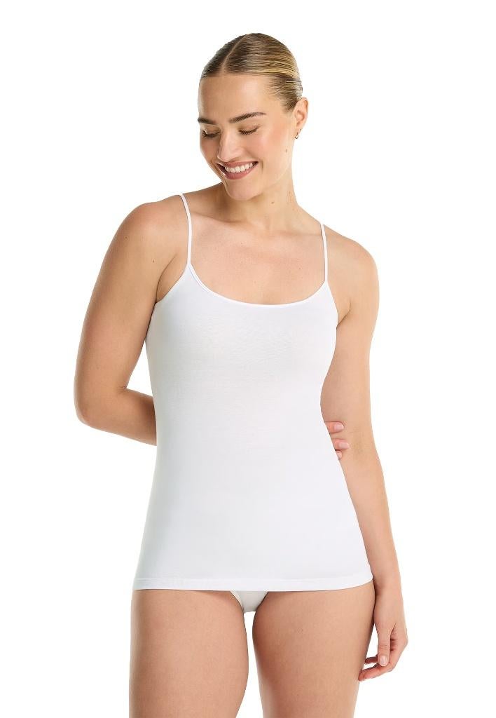 ten Cate, dames spaghetti top , M, wit, Ten Cate, Ophalen of Verzenden, Wit, Hemd