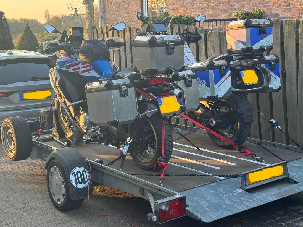 TE HUUR   *** TOHACO *** MOTORTRAILER luchtgeveerd.Compleet!, Diensten en Vakmensen, Verhuur | Auto en Motor, Aanhangwagen