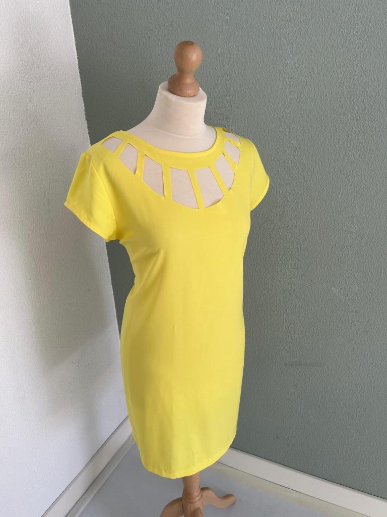 Vera & Lucy maat L gele zomer jurk NIEUW 131, Geel, Maat 42/44 (L), Nieuw, Ophalen of Verzenden