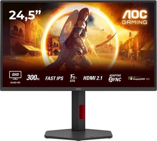 AOC G4 Q25G4SR 25 inch Gaming Monitor - 300Hz, Computers en Software, Monitoren, Gaming, IPS, In hoogte verstelbaar, Apex Electronics