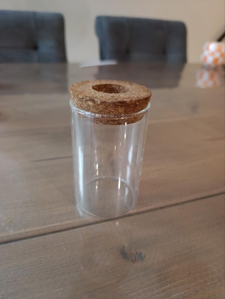 Glazen potje voor planten stekjes, Overige kleuren, Ophalen of Verzenden, Minder dan 50 cm, Glas