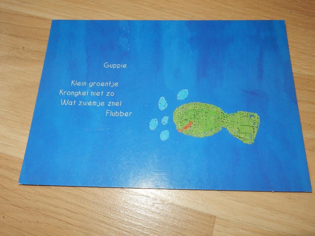 Ansichtkaart Kinderpostzegels Guppie 2303B Kinderkaarten., Ophalen of Verzenden, 1980 tot heden, Ongelopen, Kinderen