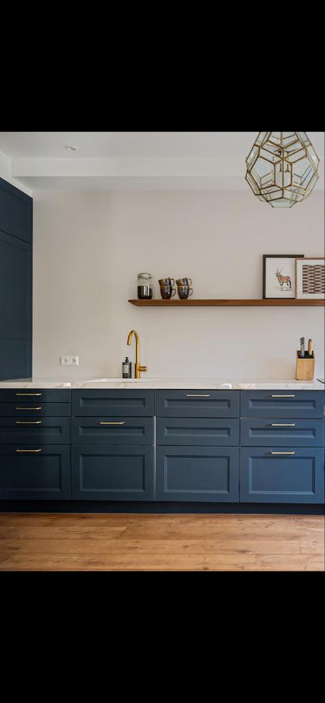 Messing kraan en 18 keukengrepen 160mm, Ophalen, Gebruikt, Kraan