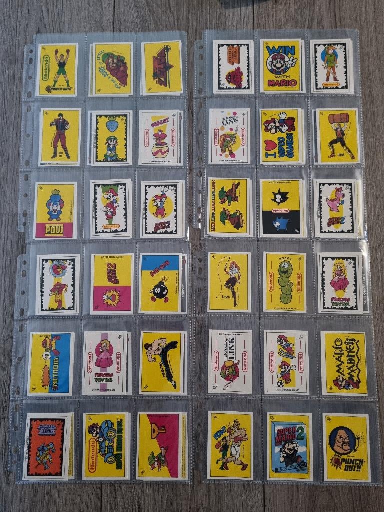 Nintendo Topps Trading Cards - UK Serie - Retro- Zelda/Mario, Ophalen of Verzenden, Gebruikt, Overige typen