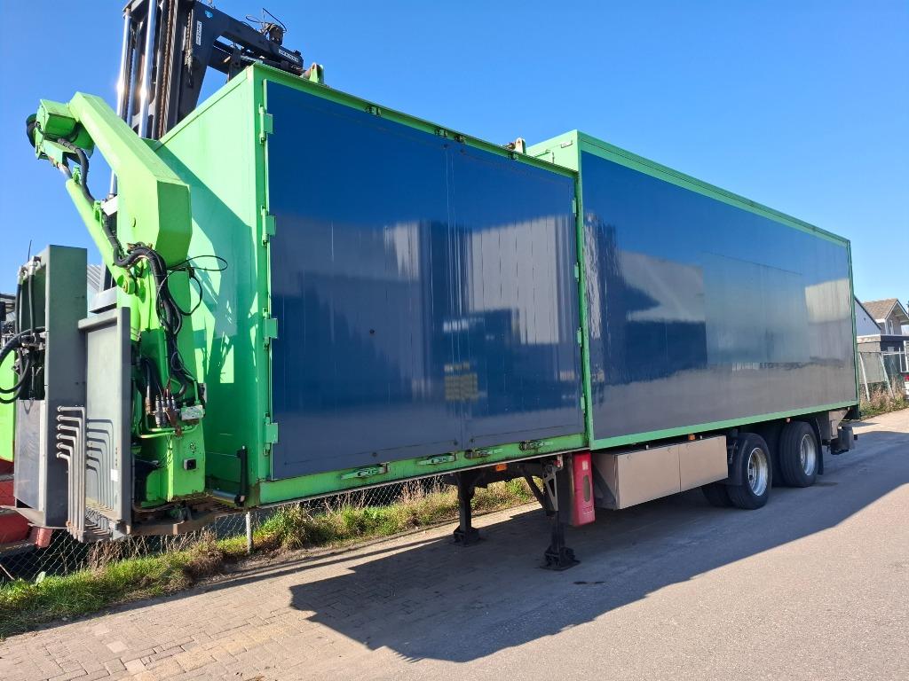 BURG  oplegger gestuurd , met CONTAINER OPNAME SYSTEEM., Bedrijf, Aanhangers en Opleggers, Te koop