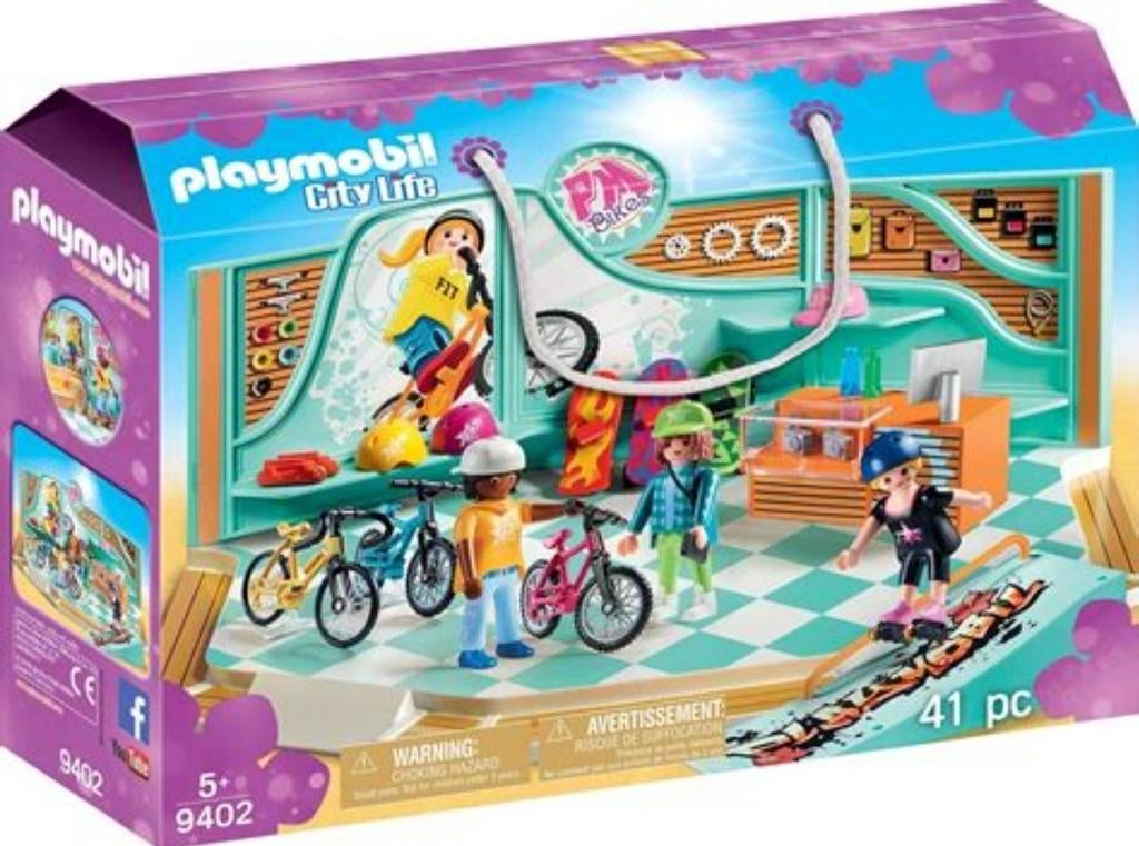 Playmobil 9402 Skatewinkel - Complete Set, Ophalen of Verzenden, Zo goed als nieuw, Complete set