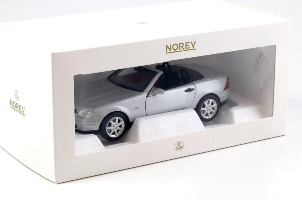 Mercedes-Benz SLK 1996 Zilver schaal 1/18 NOREV Ref. 183020, Hobby en Vrije tijd, Modelauto's | 1:18, Verzenden, Nieuw, Auto, Norev