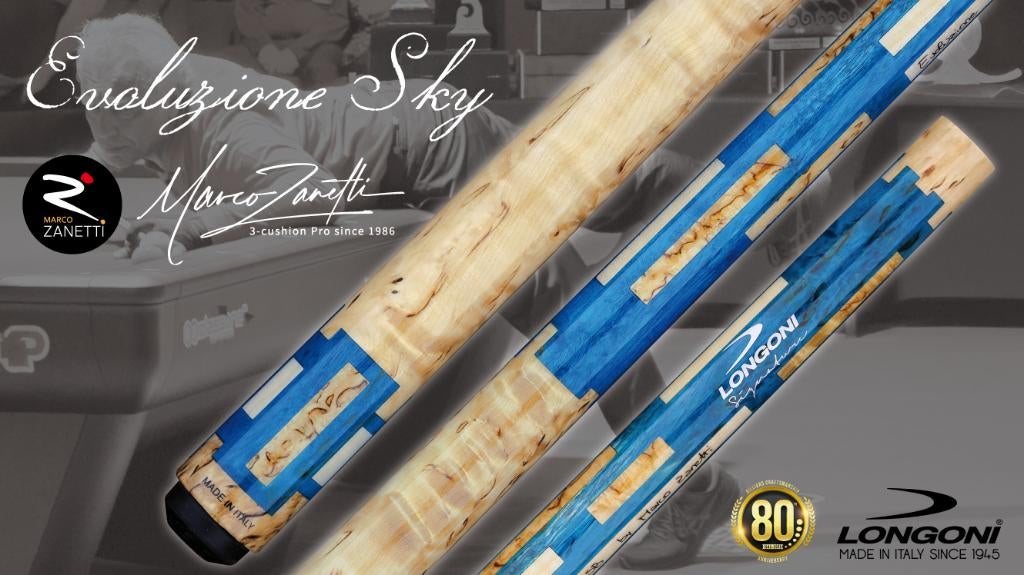 AANBIEDING: Longoni Evoluzione Sky keu VP2+luna nera OP VOOR, Ophalen of Verzenden, Nieuw, Keu of Ballen