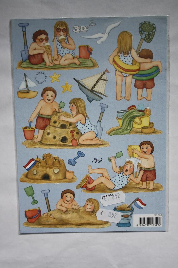 11 st. A5 knipvellen A5 3D marianne design 9959, Verzenden, Nieuw, Kind, Knipvel