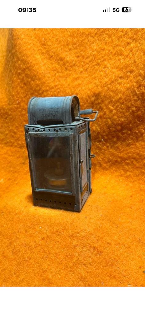 Carbid lamp Duitse Baan, Ophalen