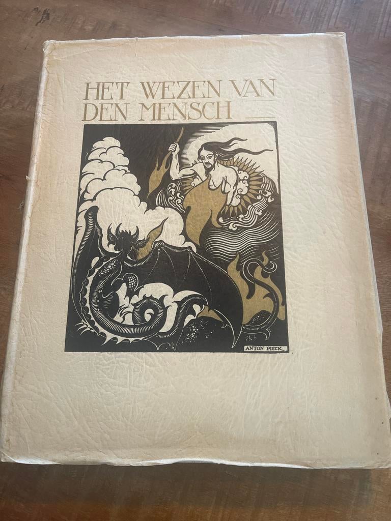 Antiek Boek (1940) - Het Wezen van den Mensch - Anton Pieck, Ophalen of Verzenden