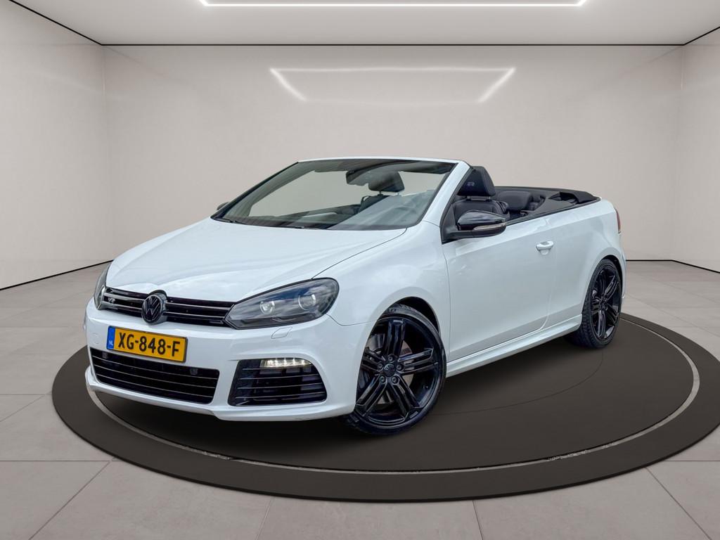 Volkswagen Golf Cabriolet 2.0 TSI R * ONDERHOUDHISTORIE COMP, Euro 5, Gebruikt, Zwart, Wit