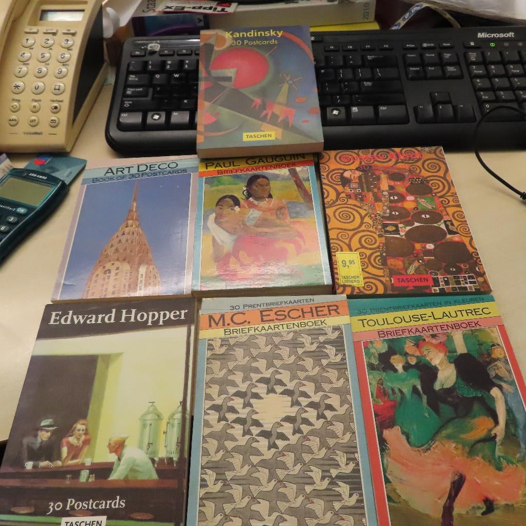 kunstkaarten Taschen blok met kaarten o.a Escher, Hopper etc, Verzenden, Sterren en Beroemdheden