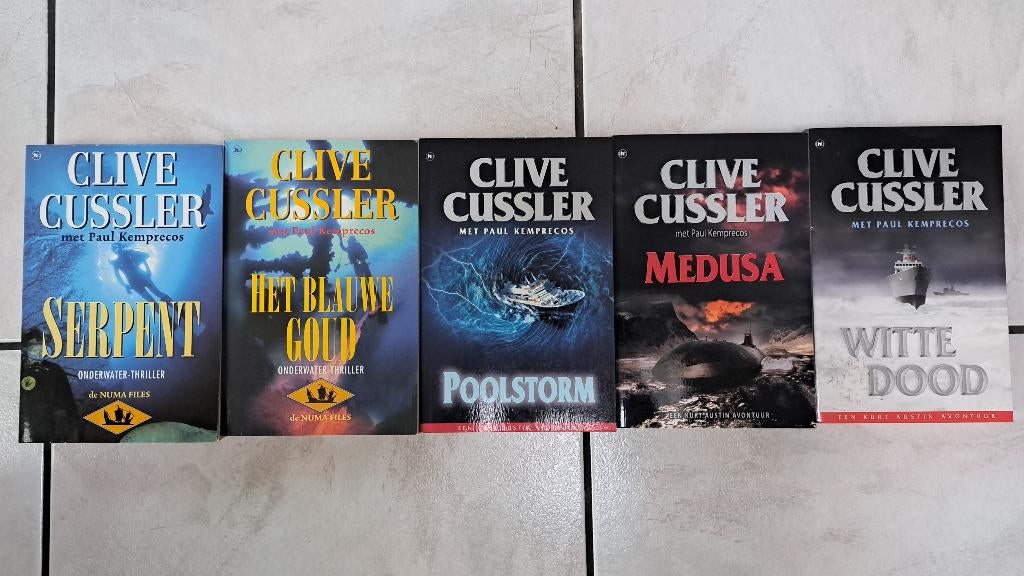 Cussler, Clive: Kurt Austin avonturen (5x), Ophalen of Verzenden, Zo goed als nieuw, Clive Cussler