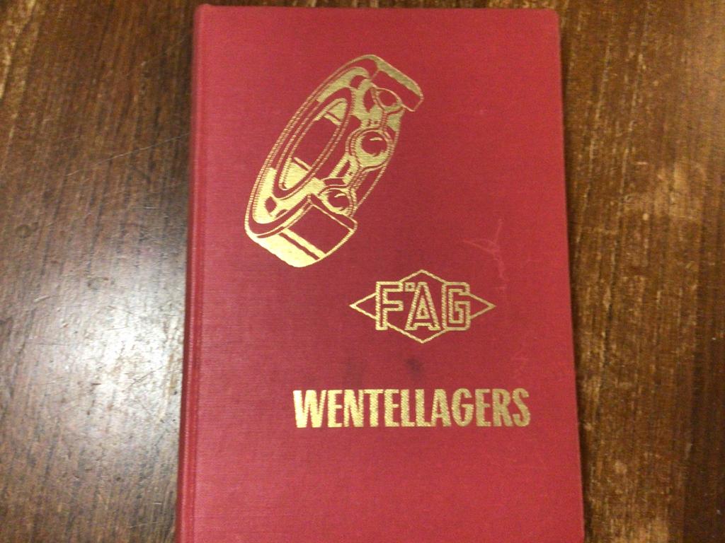 Boek F AG Wentellagers hoofdcatalogus 1600 H, 1958, Ophalen of Verzenden, Zo goed als nieuw