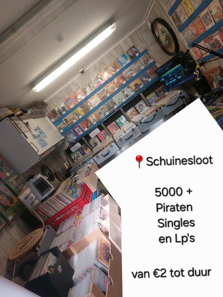 Piraten, geheime zender vinyl / singles, Cd's en Dvd's, Ophalen, Nederlandstalig