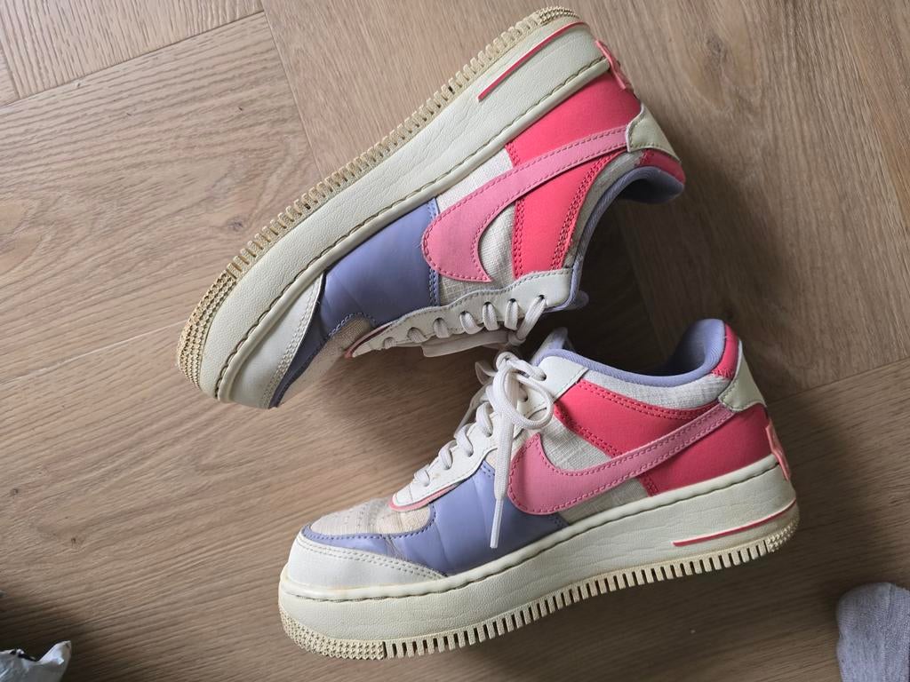 Nike Air Force 1 Shadow
37.5, Ophalen of Verzenden, Gedragen, Wit, Sneakers of Gympen