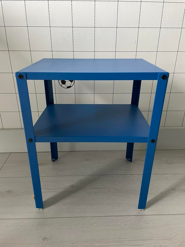 Ikea Knarrevik nachtkastje/bijzettafeltje blauw, Huis en Inrichting, Ophalen, Zo goed als nieuw, Minder dan 45 cm, Minder dan 55 cm