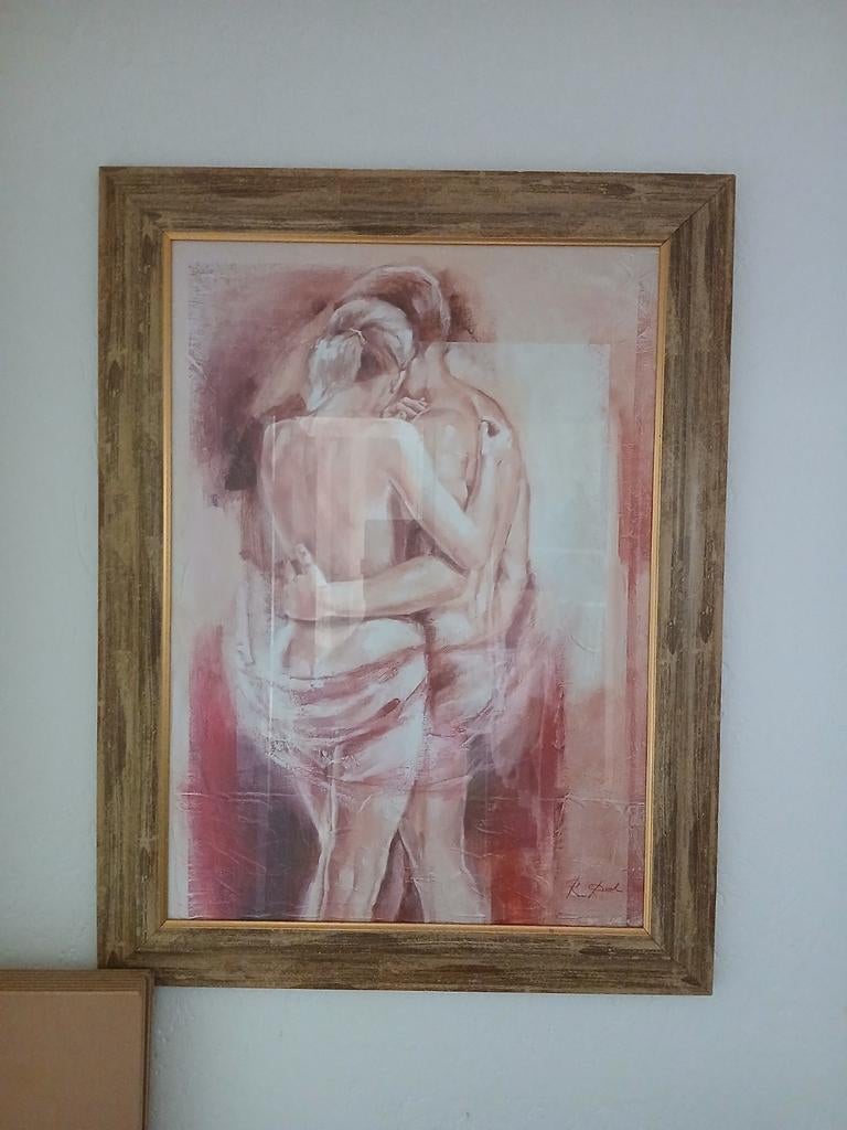 Schilderij, Ophalen of Verzenden, 50 tot 75 cm, Schilderij, 75 cm of meer