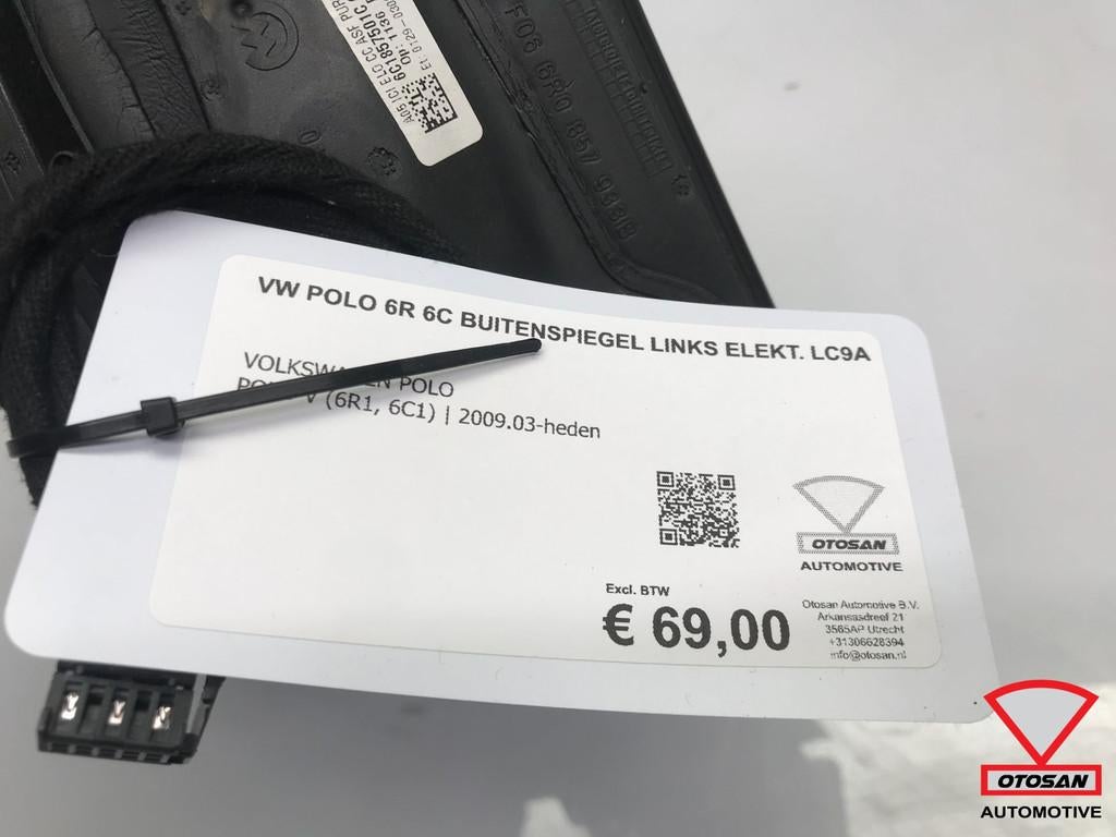 VW Polo 6R 6C Buitenspiegel Links Elekt. Origineel! LC9A, Auto-onderdelen, Spiegels, Gebruikt, Volkswagen, Volkswagen AG, Berliner Ring 2
38440  Wolfsburg, DE