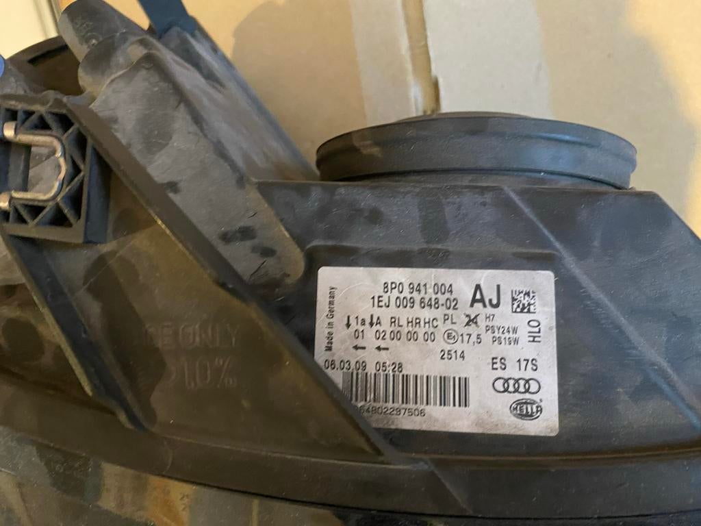 Audi A3 koplamp, rechts 8P, Auto-onderdelen, Verlichting, Ophalen of Verzenden, Gebruikt, Audi