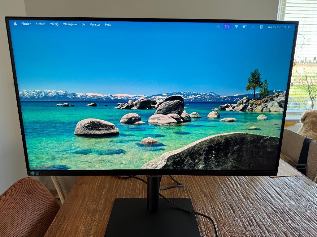 Samsung ViewFinity S8 S32B800PXU monitor 32 inch, Computers en Software, Monitoren, Ophalen, HDMI, Samsung, In hoogte verstelbaar