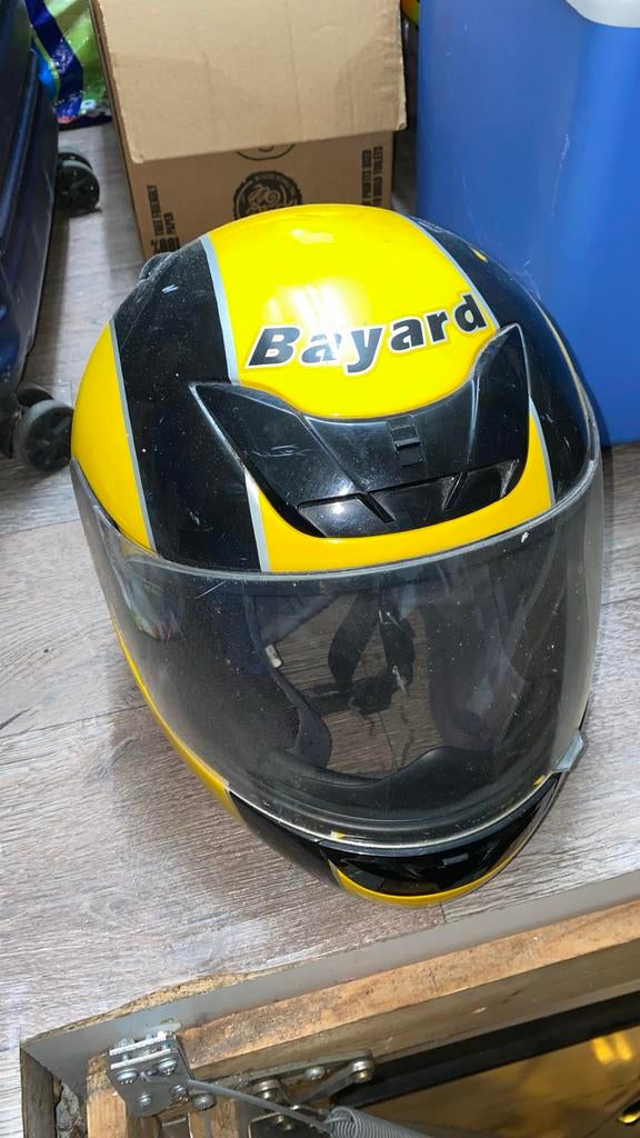 Bayard Motorhelm - Geel/Zwart, Overige merken, Heren, Ophalen of Verzenden, Integraalhelm