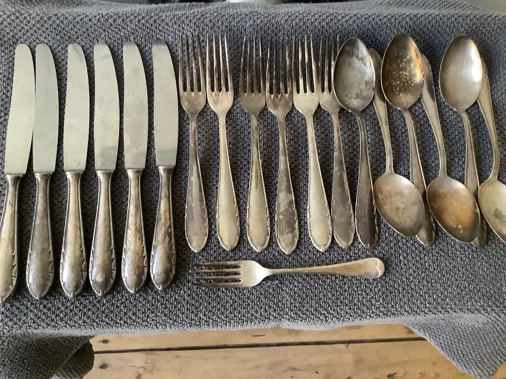 Vintage bestek 18 delen, Ophalen of Verzenden