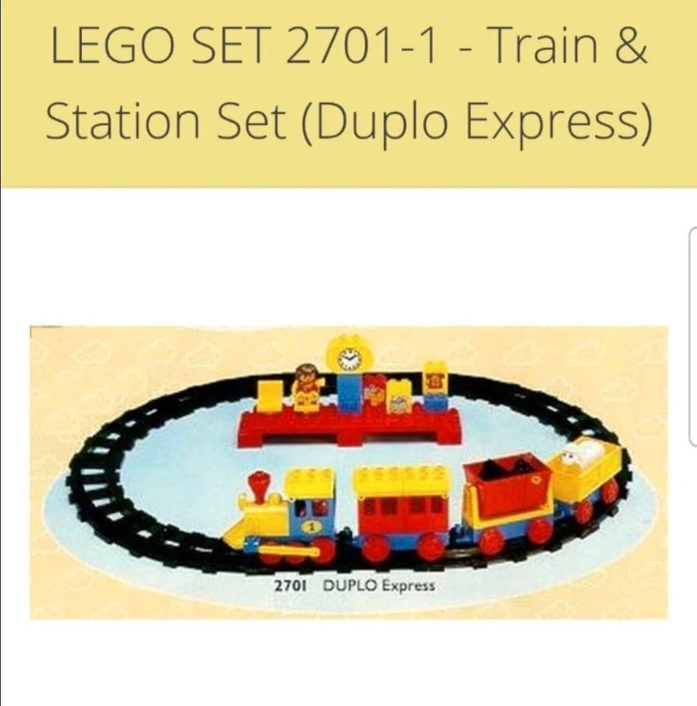 Duplo 2701 Trein met station, Kinderen en Baby's, Speelgoed | Duplo en Lego, Ophalen, Zo goed als nieuw, Complete set, Duplo