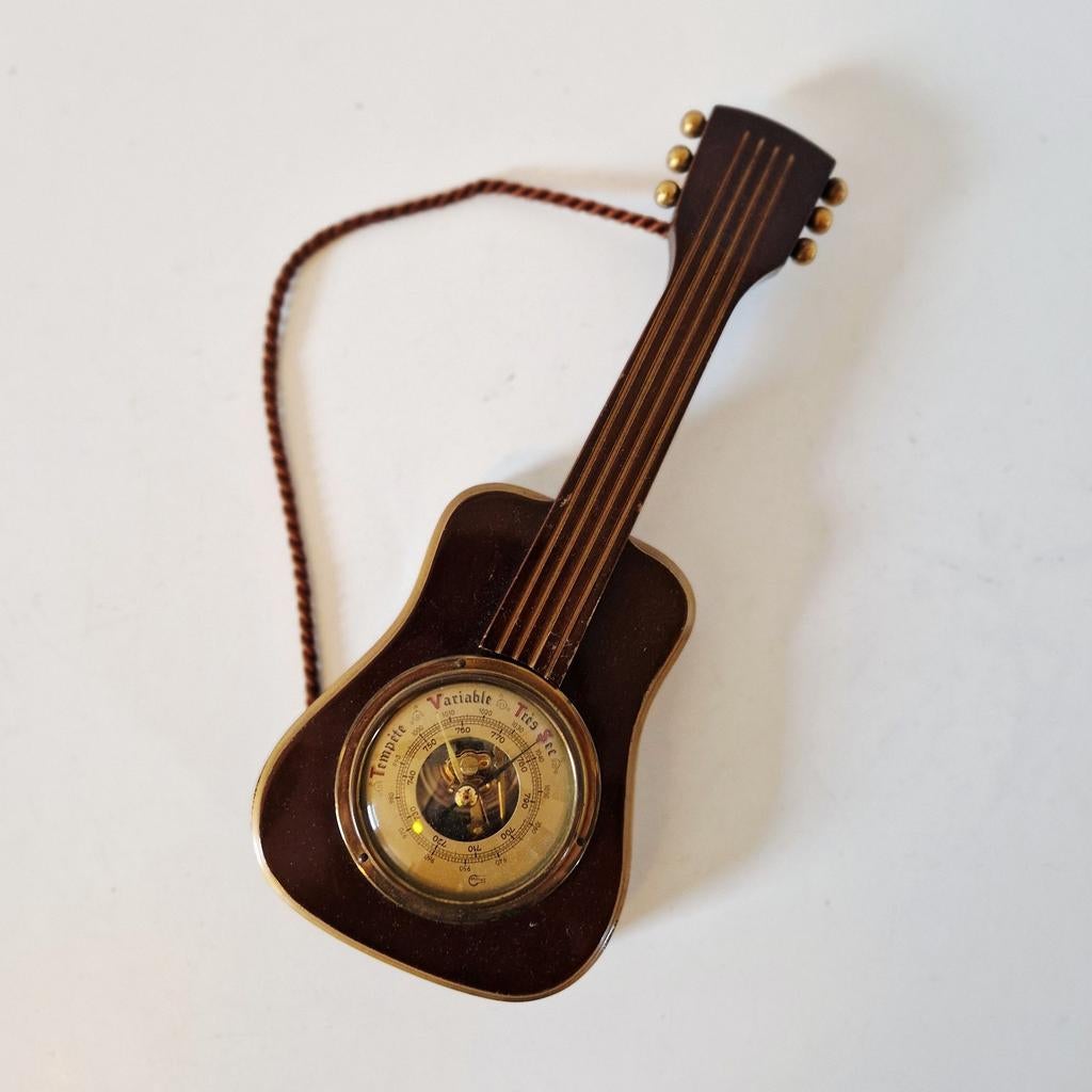 Vintage barometer gitaar wanddecoratie jaren 60, Verzamelen, Verzenden, Huis en Inrichting