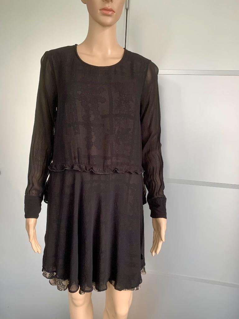 E338 Didi maat S=36 jurk jurkje zwart, Zwart, Didi, Ophalen of Verzenden, Zo goed als nieuw