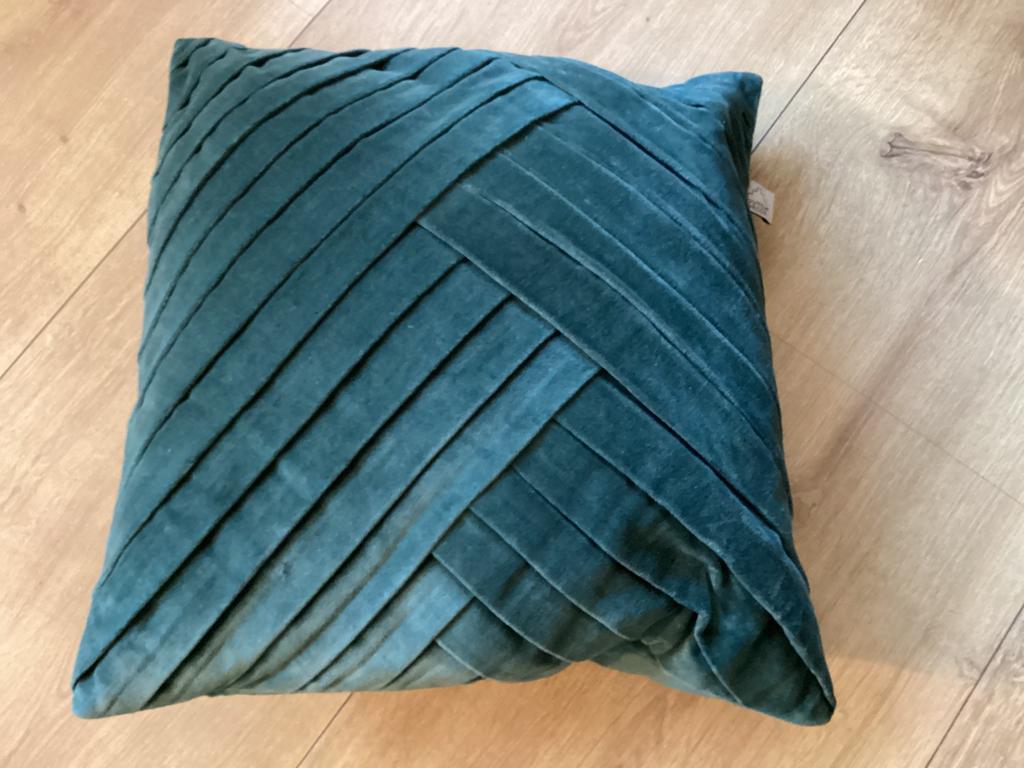 Sierkussens, Ophalen of Verzenden, Zo goed als nieuw, Groen, Vierkant