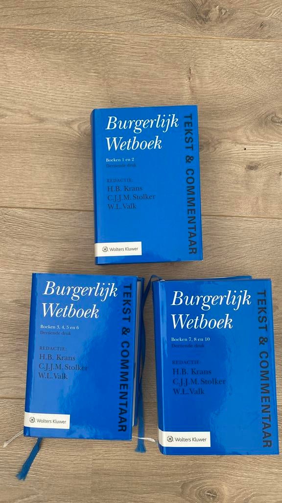 Burgerlijk Wetboek tekst en commentaar 13e druk (1-8), Ophalen of Verzenden, Gamma, Zo goed als nieuw, WO