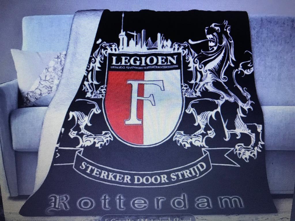 Prachtige Fan-Sport FEYENOORD Fleecedeken, Verzenden, Nieuw, Feyenoord, Overige typen