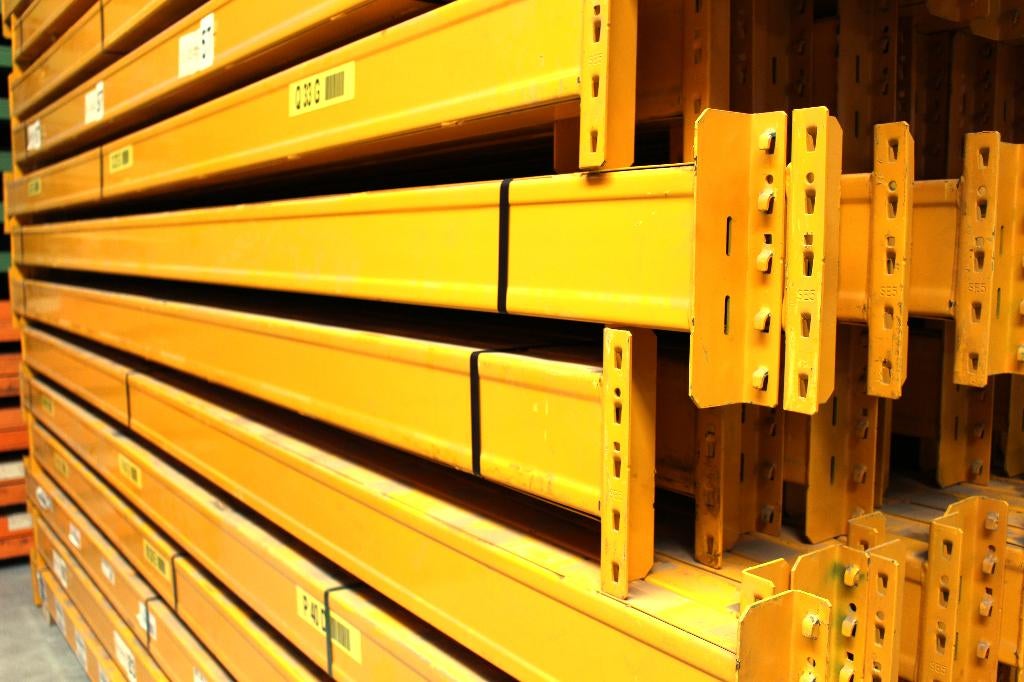 Palletstelling 200 tot 650cm hoog Stelling Gebruikt, Jungheinrich Esmena, Gebruikt, Info@bedrijfsinrichtingnederland.nl, Buitenvaart 2108C, Hoogeveen