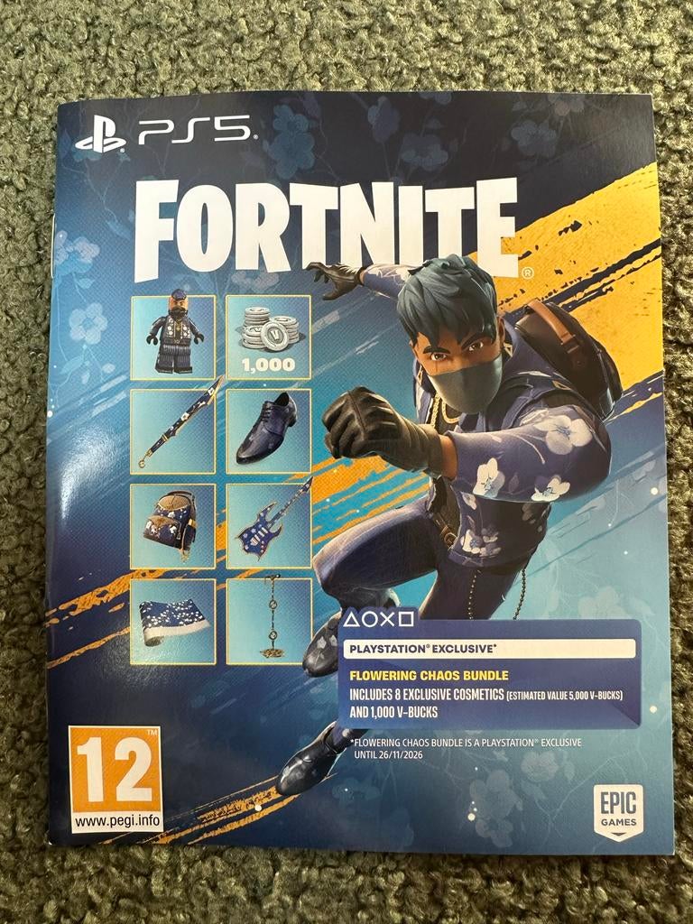 Fortnite Flowering Chaos Bundle Playstation, Ophalen of Verzenden, Nieuw