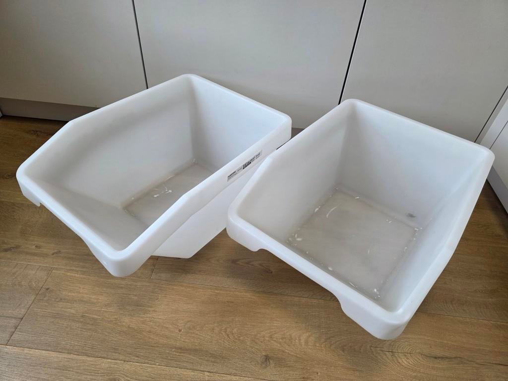 Ikea Sortera bakken - 2 stuks - 37 liter, Ophalen of Verzenden, Gebruikt