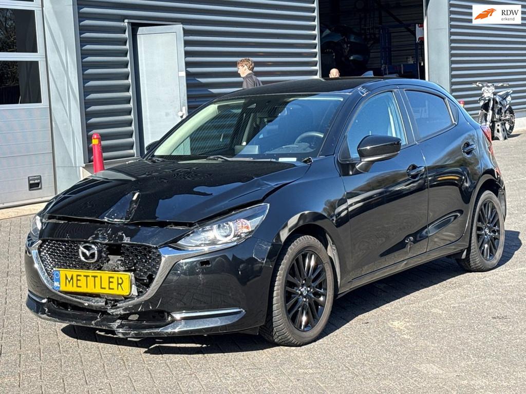 Mazda 2 1.5 Skyactiv-G Luxury, head up, stuurwiel verwarming, Voorwielaandrijving, Gebruikt, 4 cilinders, Zwart